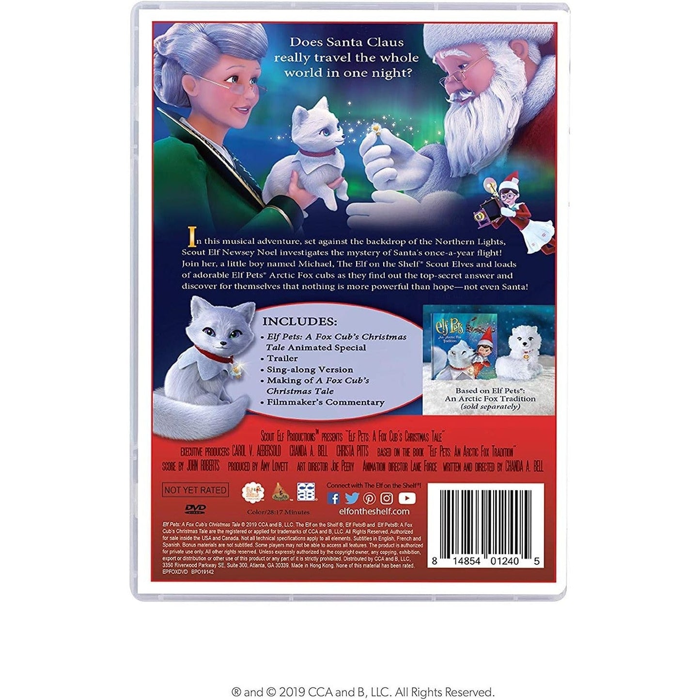 Elf Pets Artic Fox DVD - The Elf on the Shelf | Media, Scout Elf not Included - Stocking Stuffer