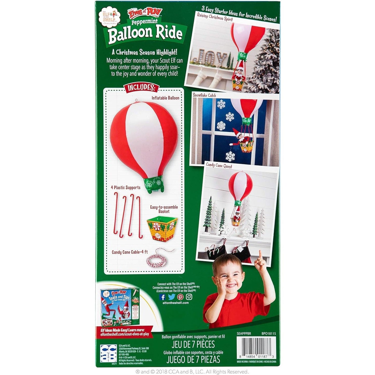 Peppermint Balloon Ride - Scout Elves at Play | Accessory, Scout Elf not Included - Stocking Stuffer