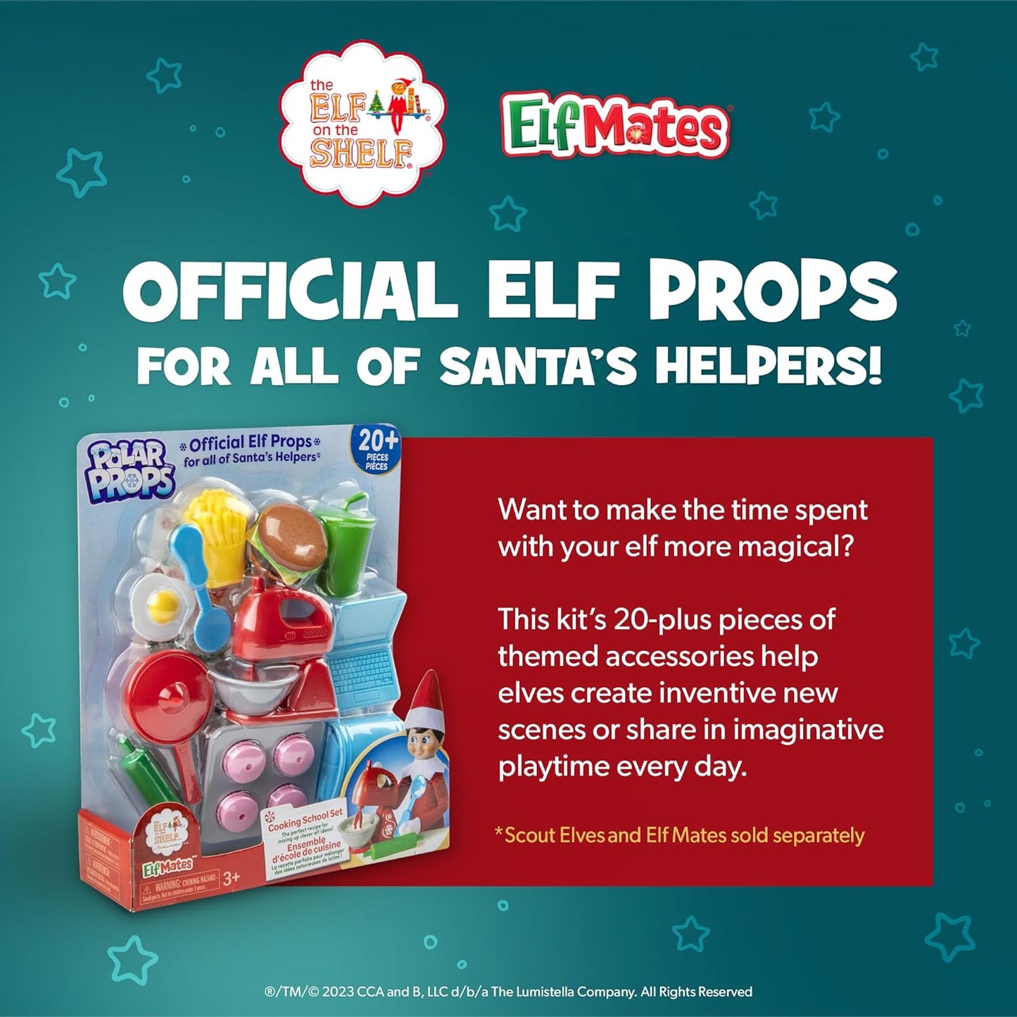 Polar Props - Official Elf Props for Santa's Helpers | Accessory, Scout Elf not Included - Stocking Stuffer