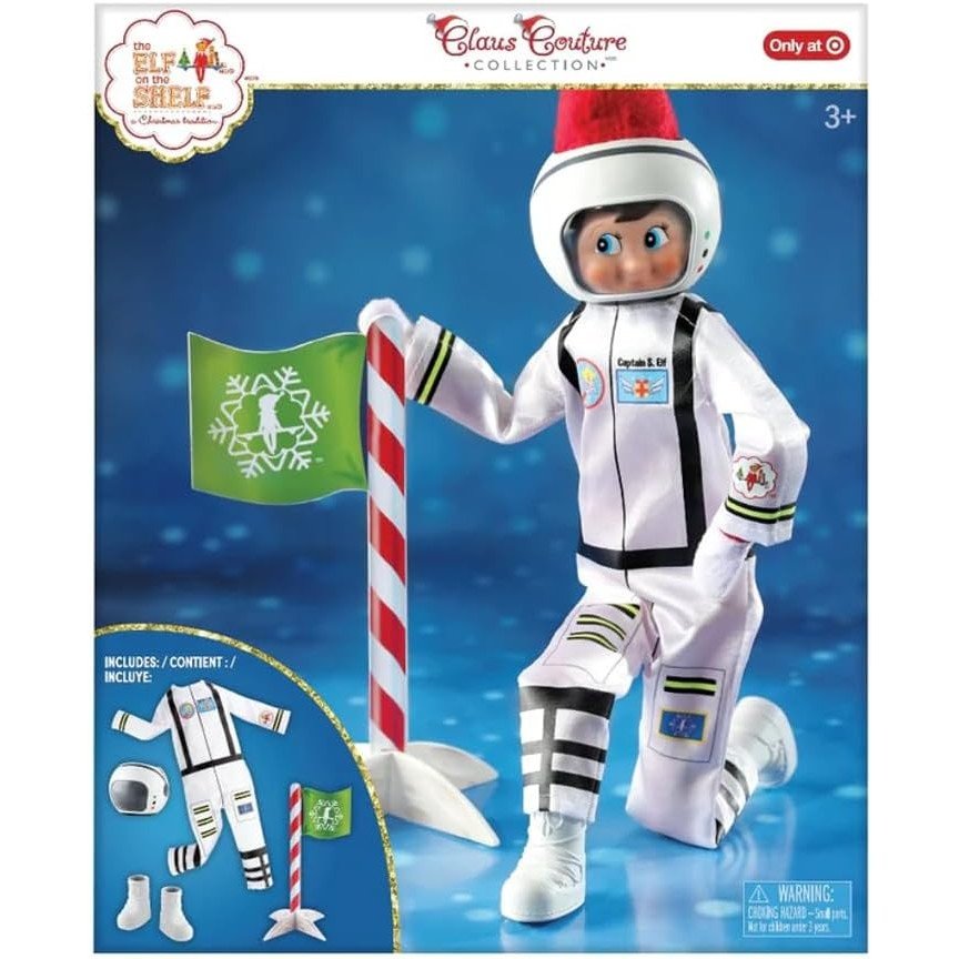 Clausmonaut Astronaut Outfit - Claus Couture Collection | Accessory, Scout Elf not Included - Stocking Stuffer