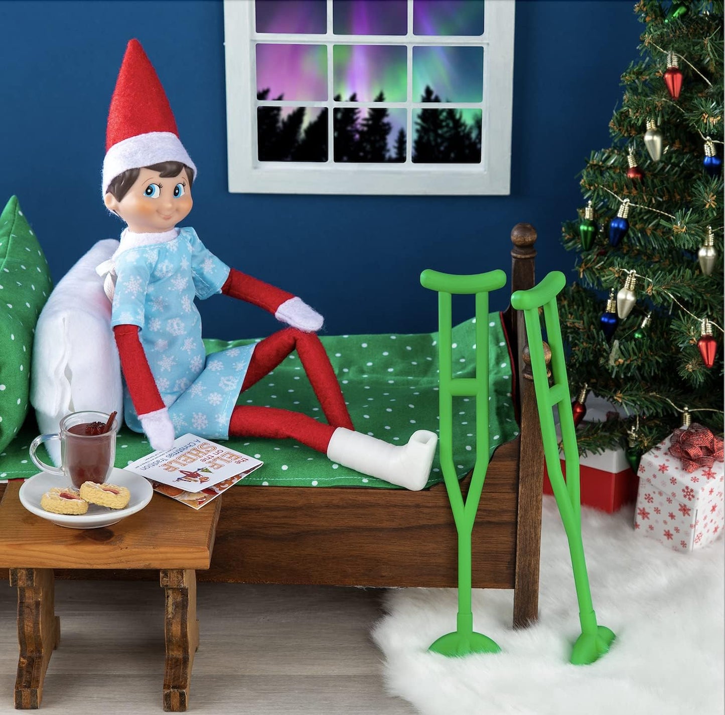 Elf Care Kit with Crutches - Claus Couture Collection | Accessory, Scout Elf not Included - Stocking Stuffer