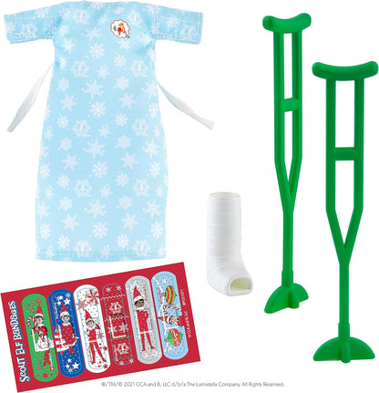 Elf Care Kit with Crutches - Claus Couture Collection | Accessory, Scout Elf not Included - Stocking Stuffer