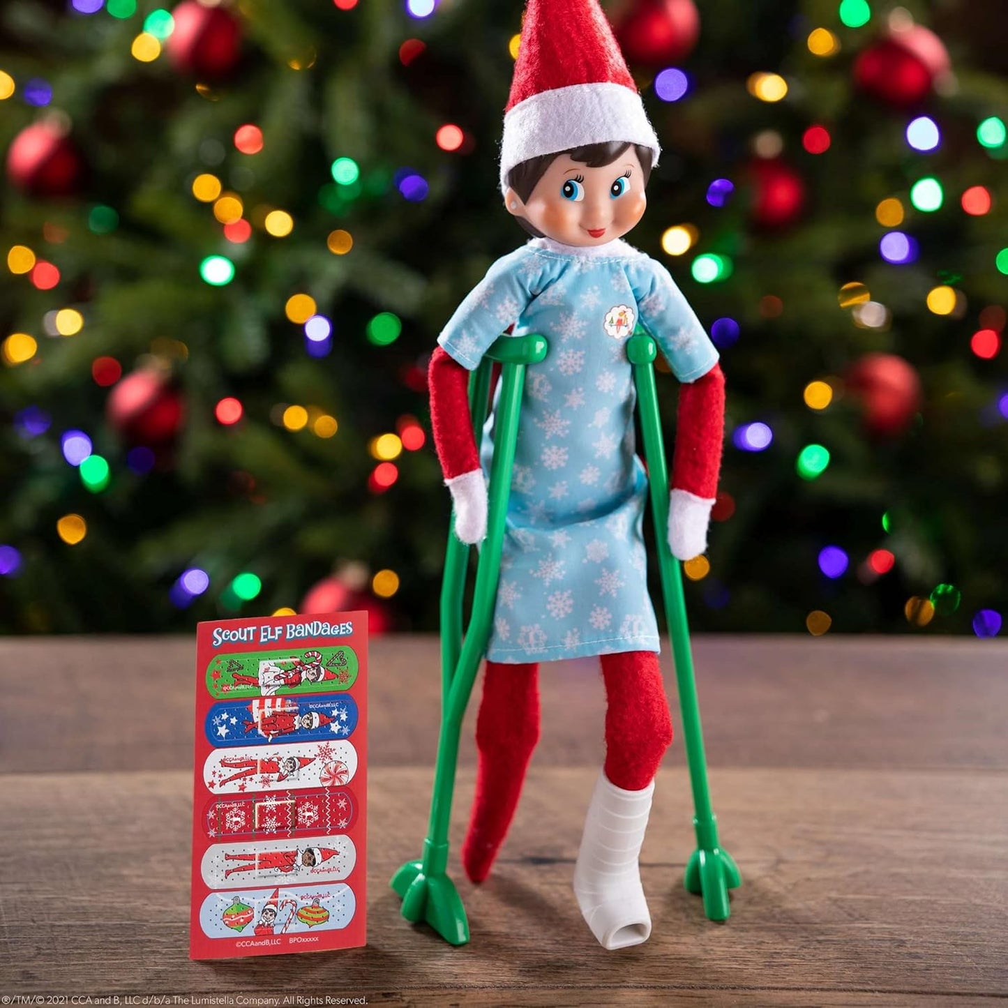 Elf Care Kit with Crutches - Claus Couture Collection | Accessory, Scout Elf not Included - Stocking Stuffer