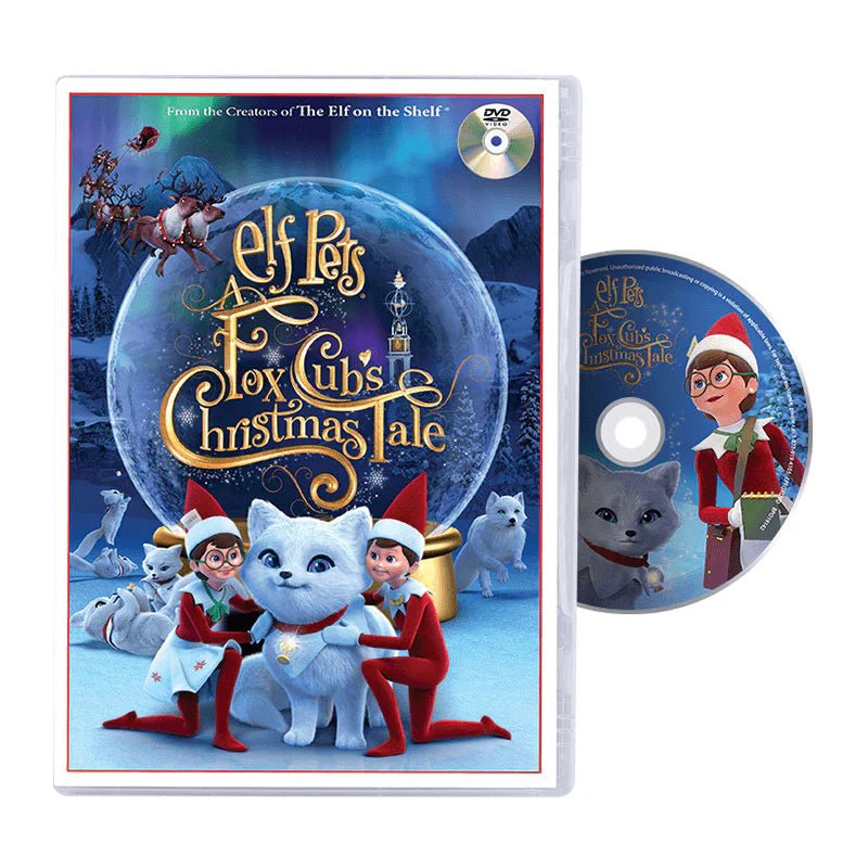 Elf Pets Artic Fox DVD - The Elf on the Shelf | Media, Scout Elf not Included - Stocking Stuffer