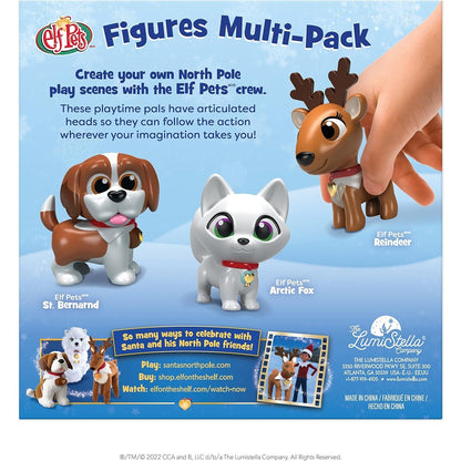 Elf Pets Figures Multi - Pack (3 piece) | Accessory, Elf Pet not Included - Stocking Stuffer