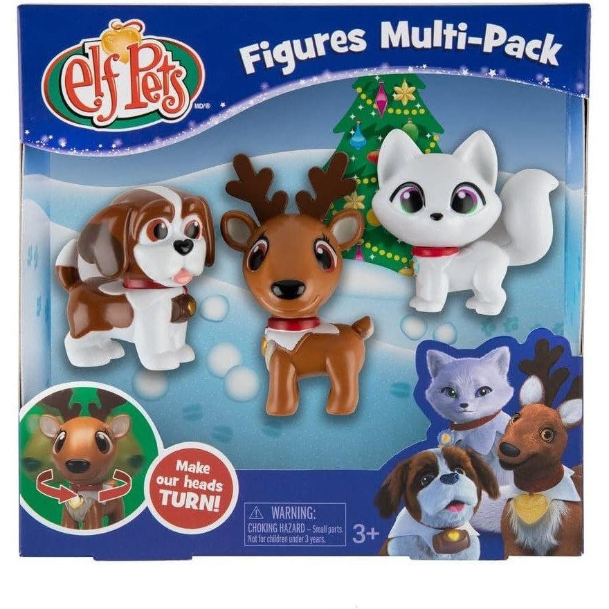 Elf Pets Figures Multi - Pack (3 piece) | Accessory, Elf Pet not Included - Stocking Stuffer