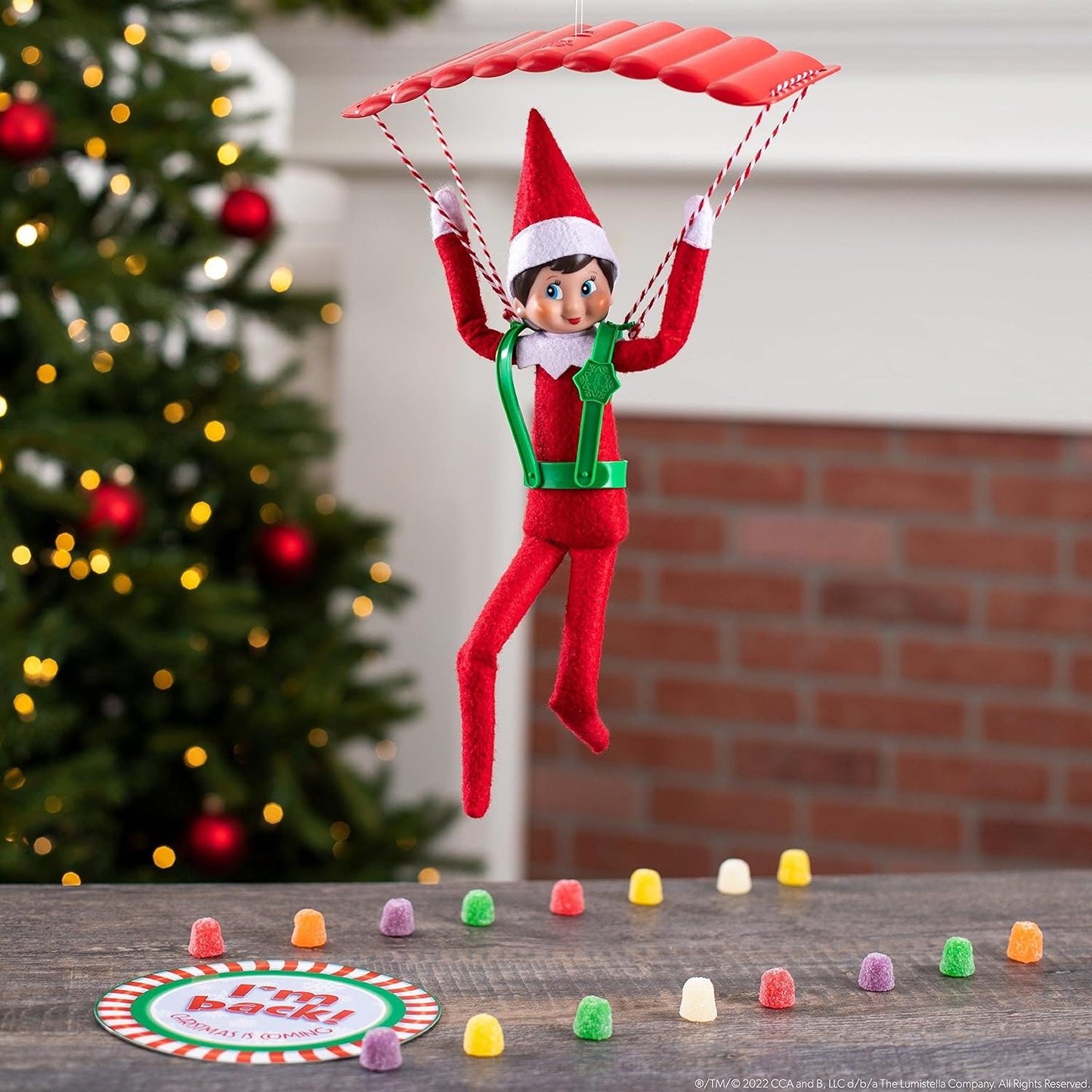 Glide - and - Go Parachute Set - Scout Elves at Play | Accessory, Scout Elf not Included - Stocking Stuffer