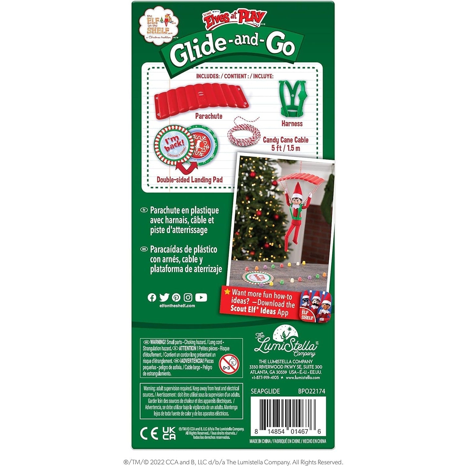 Glide - and - Go Parachute Set - Scout Elves at Play | Accessory, Scout Elf not Included - Stocking Stuffer