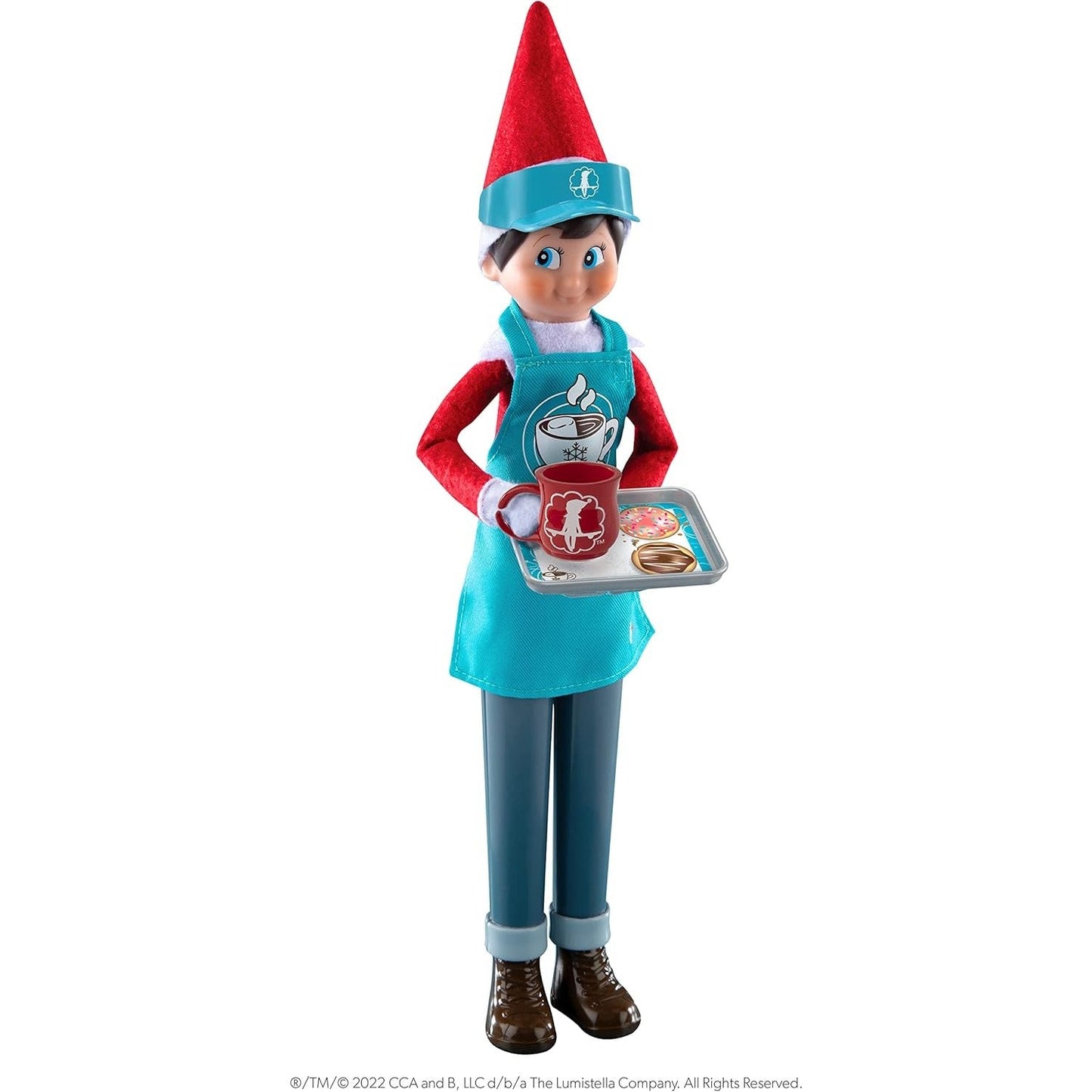 MagiFreeze Cocoa to Go Barista Outfit with Magical Standing Power | Accessory, Scout Elf not Included - Stocking Stuffer