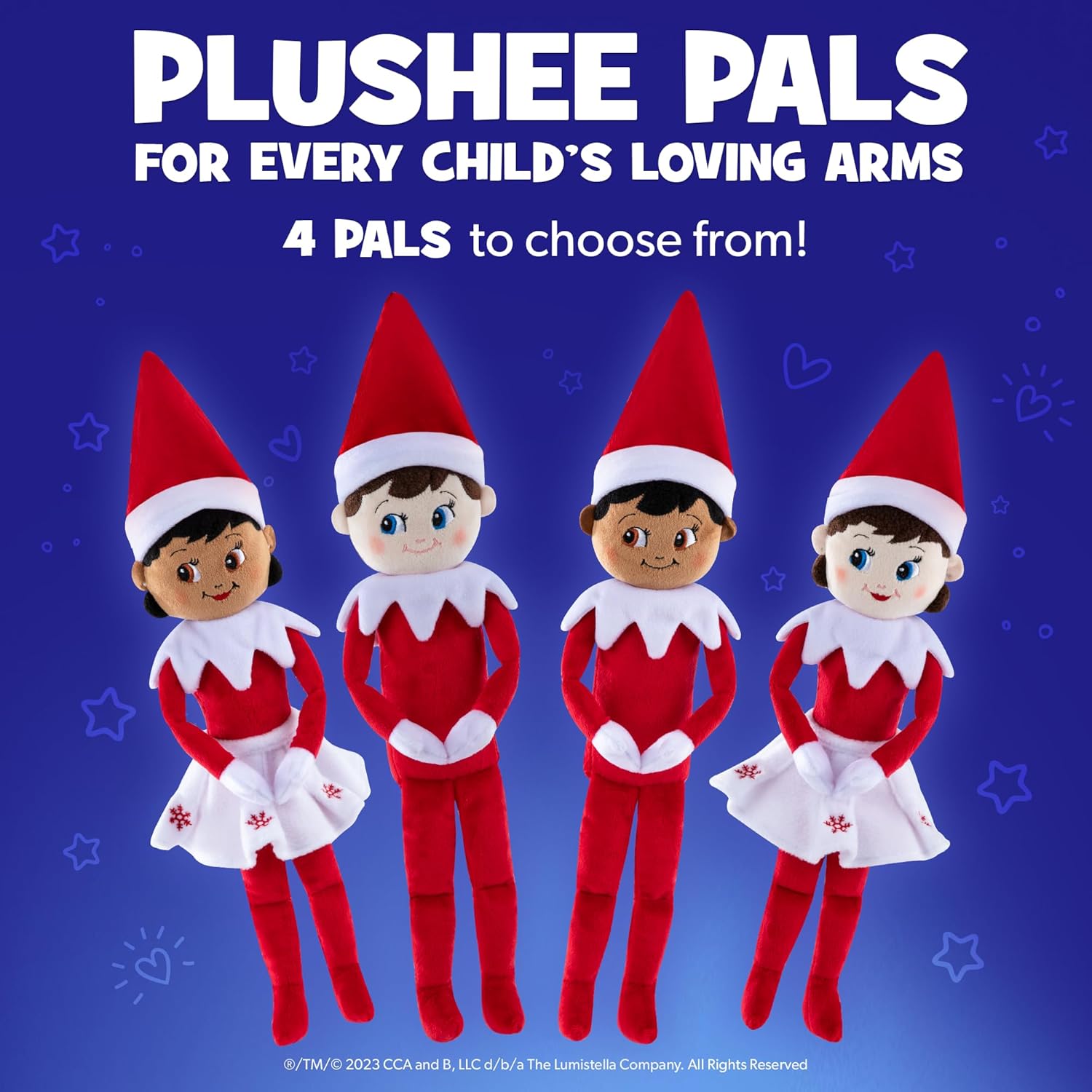 Plushee Pals (17" tall) - The Elf on the Shelf: A Christmas Tradition | All Styles - Stocking Stuffer