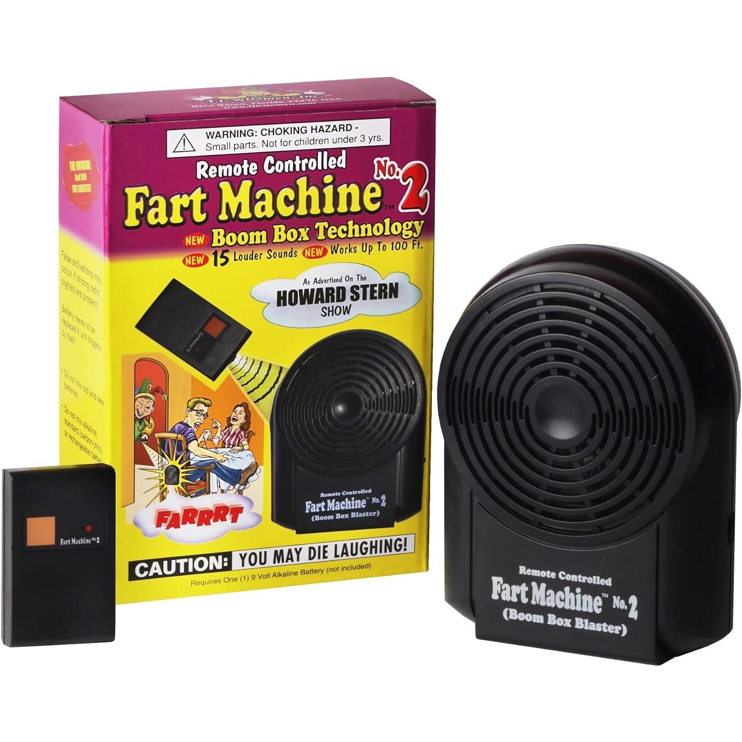 Remote Controlled Fart Machine #2 with Boom Box Technology | Battery not included - Stocking Stuffer